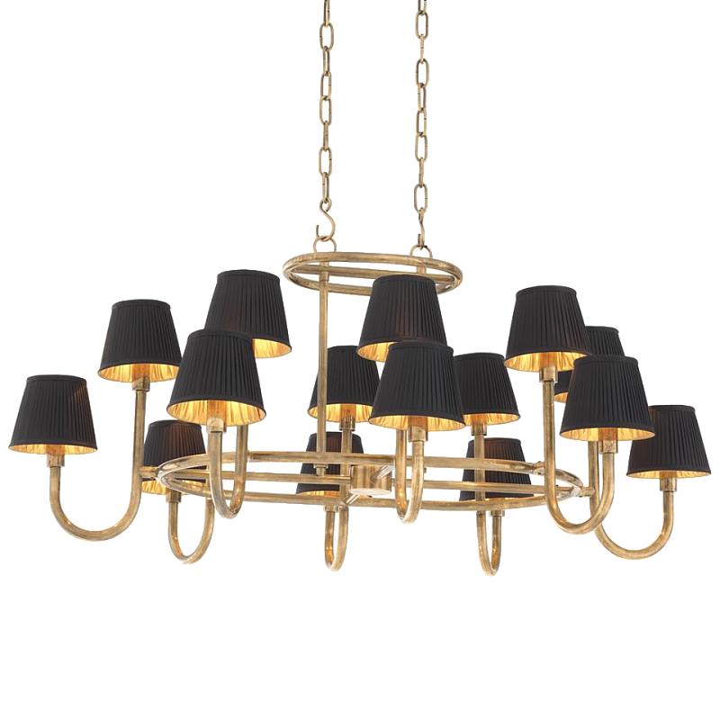 Люстра Chandelier Sparrows Латунь Черный Люстра Chandelier Sparrows Латунь Черный в Липецке | Loft Concept