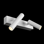 Бра с двумя цилиндрическими повортными спотами белого цвета Trumpet tube варинант исполнения - 3 | Loft Concept в Липецке