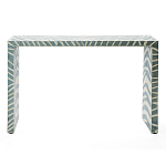 Консоль Дизайнерская Kenya Console ZEBRA Bone Inlay blue варинант исполнения - 1 | Loft Concept в Липецке
