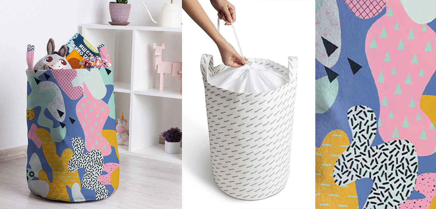 Корзина Pastel Abstraction Basket Корзина Pastel Abstraction Basket - Loft-Concept в Липецке