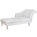 Кушетка белая с мягкой обивкой из велюра Michael Couch варинант исполнения - 1 | Loft Concept в Липецке