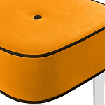 Квадратный мягкий пуф на белых ножках Winton Pouf Square варинант исполнения - 24 | Loft Concept в Липецке