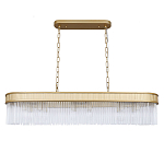 Люстра подвесная овальная со стеклянными трубками Длина 100 см Nembus варинант исполнения - 1 | Loft Concept в Липецке