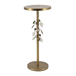 Столик золотистый с цветочной композицией на основании Forest Fairy Tale варинант исполнения - 3 | Loft Concept в Липецке