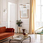 Бра с бронзовыми акцентами и прозрачными стеклянными каплями Droplet Bra варинант исполнения - 4 | Loft Concept в Липецке