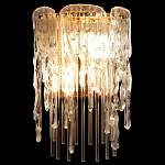 Бра с эффектом стекающего стекла и прозрачными трубками Textured Glass варинант исполнения - 1 | Loft Concept в Липецке