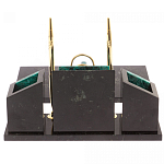 Настольный письменный набор из змеевика с часами Successful Leader варинант исполнения - 3 | Loft Concept в Липецке