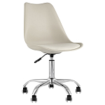 Офисный стул на металлическом основании EGGERY Beige варинант исполнения - 1 | Loft Concept в Липецке