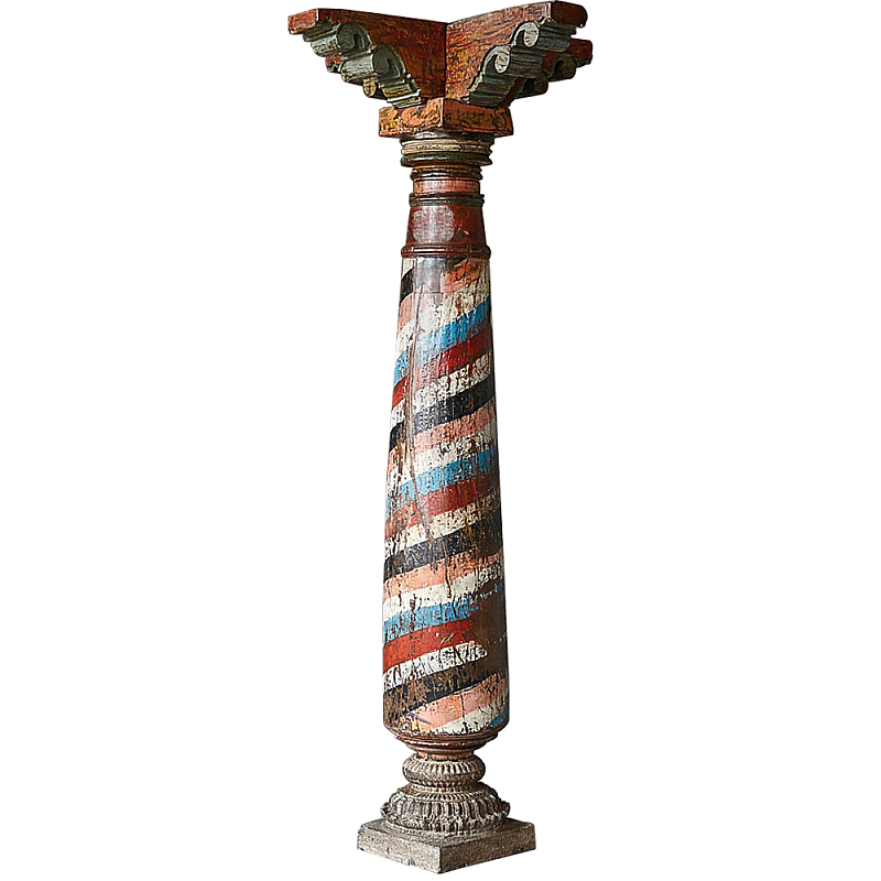 Антикварная колонна из массива тика Unique Indian Antique Column Мульти Антикварная колонна из массива тика Unique Indian Antique Column Мульти в Липецке | Loft Concept