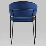 Стул в велюре синего цвета Horizon варинант исполнения - 4 | Loft Concept в Липецке