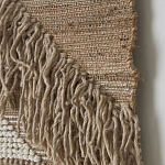 Панно из шерсти и хлопка с узором Beige Calista Cascade варинант исполнения - 6 | Loft Concept в Липецке