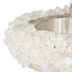 Люстра светодиодная фактурная в форме кольца Amber Crystal варинант исполнения - 2 | Loft Concept в Липецке