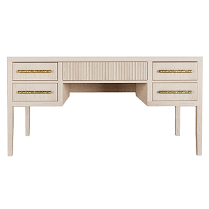 Большой Рабочий стол Primo с 5 выдвижными ящиками Светлый дуб