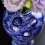 Ваза из фарфора сине-белого цвета Blue & White Ornament  варинант исполнения - 6 | Loft Concept в Липецке