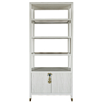 Стеллаж со стеклянными полками Elsa Dreams White варинант исполнения - 8 | Loft Concept в Липецке