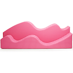 Дизайнерский модульный диван волнистой формы с цветным принтом Poltronova Superonda Sofa варинант исполнения - 8 | Loft Concept в Липецке