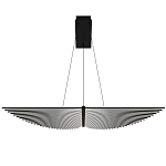 Люстра в виде распахнутых крыльев из тонких металлических планок Flight of Freedom варинант исполнения - 9 | Loft Concept в Липецке