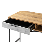 Стол рабочий в стиле лофт с ящиком и нишей для хранения Urban Style Space варинант исполнения - 3 | Loft Concept в Липецке