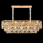 Люстра овальная каскадная с подвесками в форме колец Galaxy of Light варинант исполнения - 4 | Loft Concept в Липецке