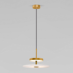 Светодиодный подвесной светильник латунь с мраморным рассеивателем варинант исполнения - 1 | Loft Concept в Липецке