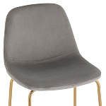 Барный стул на золотистых ножках VENDRAMIN Grey варинант исполнения - 6 | Loft Concept в Липецке