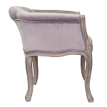 Кресло низкое в стиле прованс Розовый Велюр Louis French Armchair  варинант исполнения - 1 | Loft Concept в Липецке