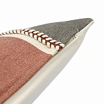 Подушка декоративная с геометрическим узором и плетенными вставками Divine Abstractions варинант исполнения - 3 | Loft Concept в Липецке