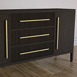 Буфет Primo с тремя ящиками и двумя фасадами Темный орех варинант исполнения - 3 | Loft Concept в Липецке