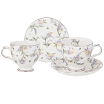 Чайный сервиз из фарфора на 2 персоны 4 предмета Tea Flower Set варинант исполнения - 1 | Loft Concept в Липецке