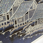 Картина ручная вышивка бисером Ночной пейзаж Night Boat Bay варинант исполнения - 2 | Loft Concept в Липецке