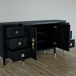 Большой Комод-буфет Elsa Dreams Black с ящиками варинант исполнения - 1 | Loft Concept в Липецке