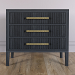 Тумба Primo  с тремя ящиками шпон Черный дуб варинант исполнения - 2 | Loft Concept в Липецке