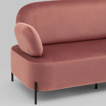 Диван в велюровой обивке цвета пыльная роза COLOR BLOCK варинант исполнения - 5 | Loft Concept в Липецке