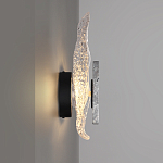 Бра с волнообразным стеклянным плафоном и вставкой из мрамора Liquid Stone варинант исполнения - 2 | Loft Concept в Липецке