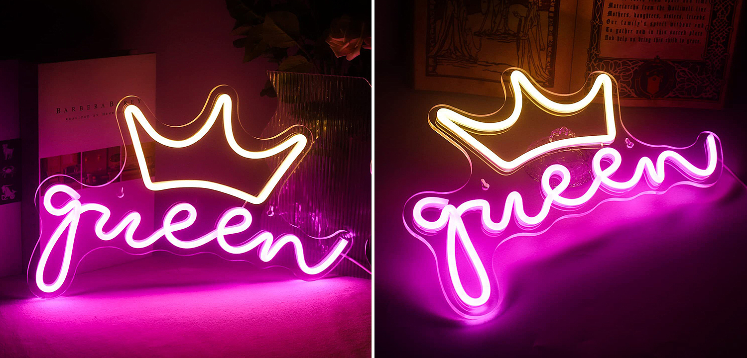 Неоновая настенная лампа Queen Neon Wall Lamp Неоновая настенная лампа Queen Neon Wall Lamp - Loft-Concept в Липецке