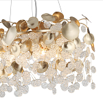 Люстра с декоративными подвесками из прозрачного стекла в форме монеток FAIRYTREE Light варинант исполнения - 5 | Loft Concept в Липецке