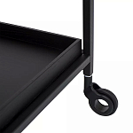 Тумба чёрная на колёсах Cabinet on Wheels варинант исполнения - 3 | Loft Concept в Липецке