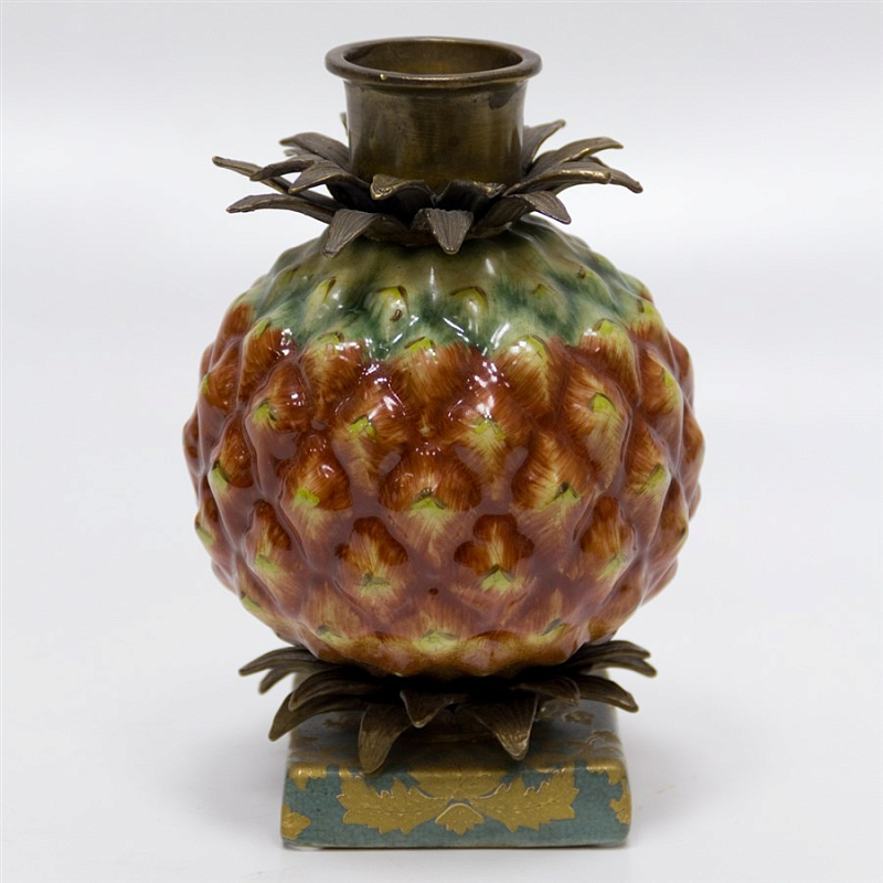 Подсвечник Pineapple Fruit Коричневый Бронза Зеленый Подсвечник Pineapple Fruit Коричневый Бронза Зеленый в Липецке | Loft Concept