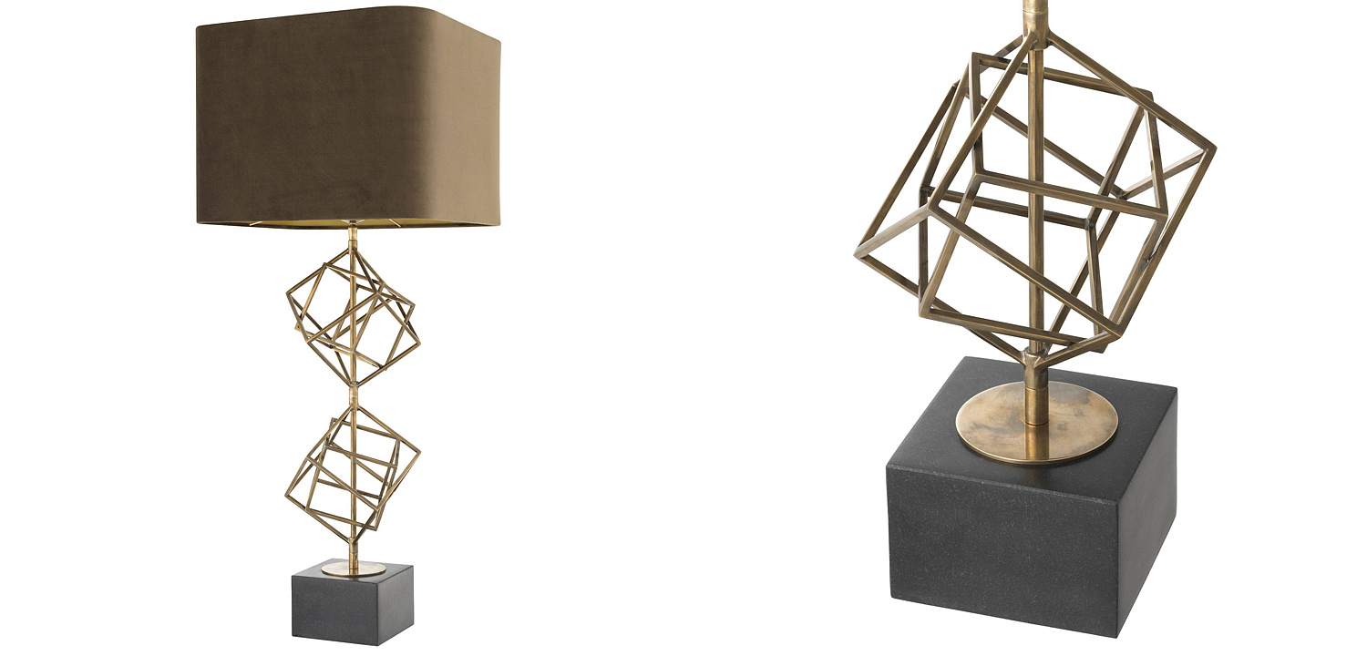 Настольная лампа Eichholtz Table Lamp Matrix brass Настольная лампа Eichholtz Table Lamp Matrix brass - Loft-Concept в Липецке
