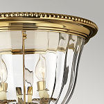 Потолочный светильник цвета латунь с прозрачным плафоном в форме чаши Hinkley варинант исполнения - 11 | Loft Concept в Липецке