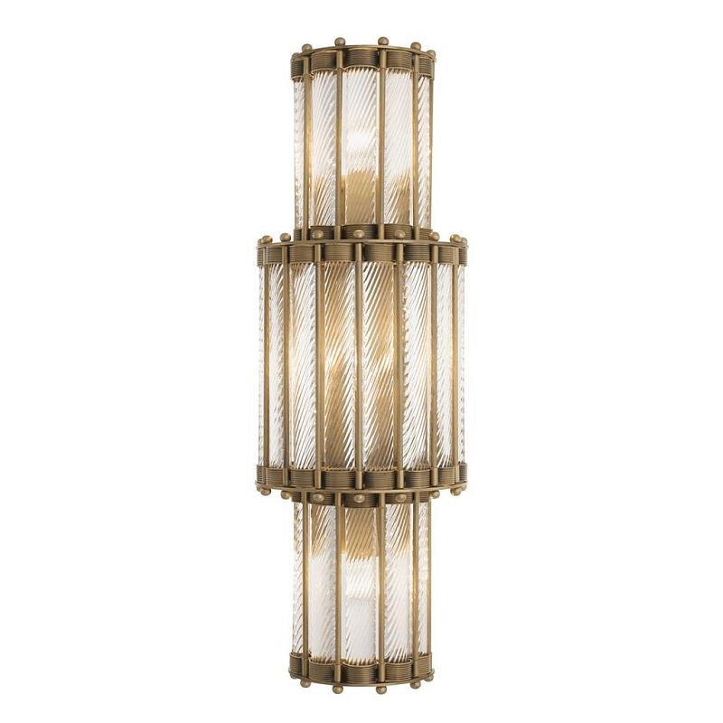 Бра Wall Lamp Tiziano Trio Латунь Прозрачное Стекло Бра Wall Lamp Tiziano Trio Латунь Прозрачное Стекло в Липецке | Loft Concept