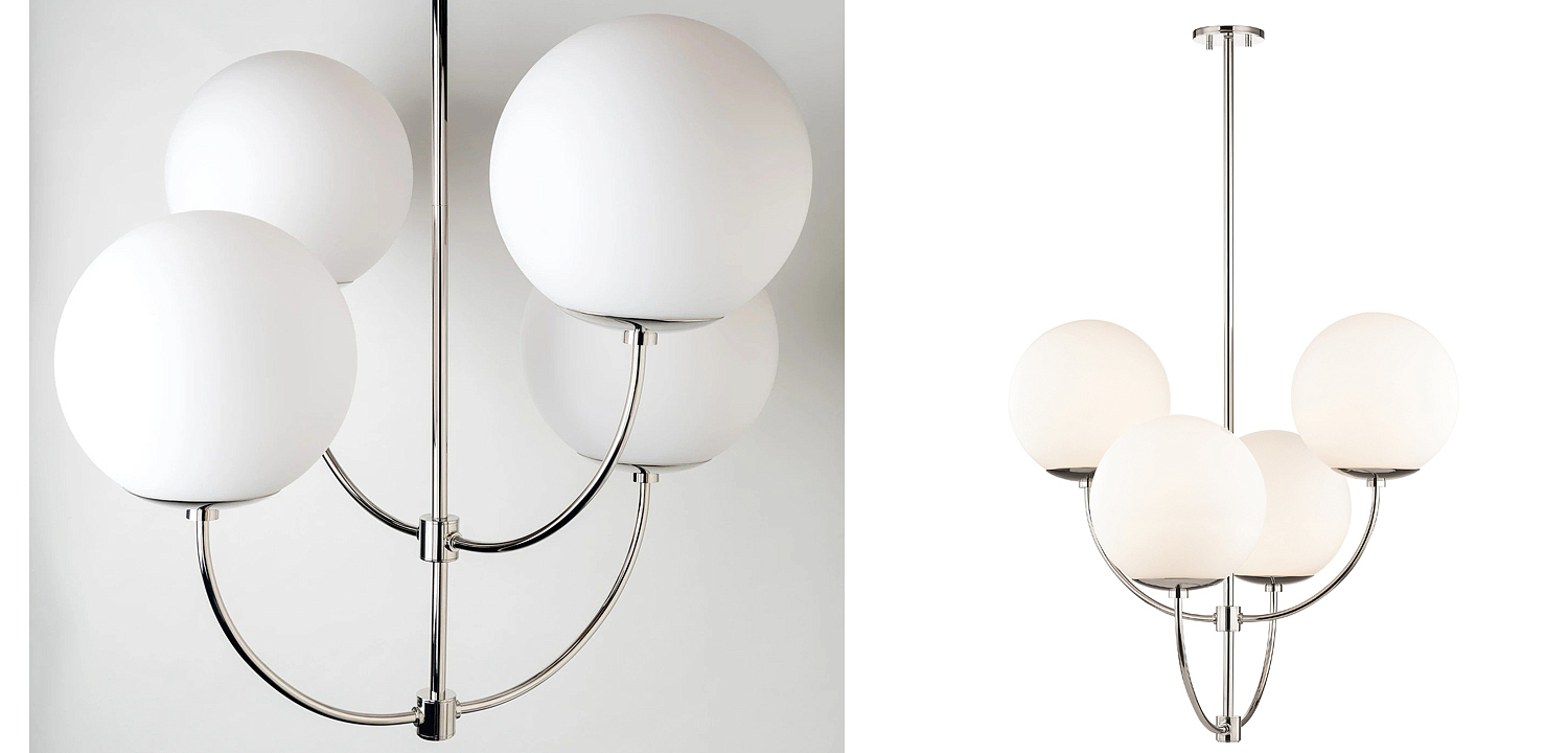 Люстра Breasal White Matte Balls Chandelier Chrome Люстра Breasal White Matte Balls Chandelier Chrome - Loft-Concept в Липецке