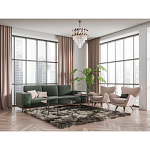 Люстра многоярусная с переплетенными металлическими элементами черного и золотого цвета и прозрачными хрустальными подвесками Empire Chandelier Crystal варинант исполнения - 12 | Loft Concept в Липецке