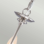 Люстра цвета никель с прозрачными стеклянными подвесками в форме капель Elstead Lighting варинант исполнения - 9 | Loft Concept в Липецке