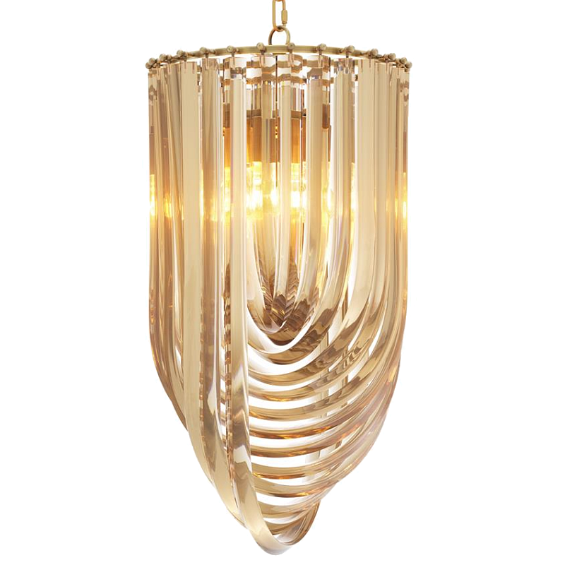 Люстра Chandelier Murano Champagne 35 Золотой Шампань Латунь Античная полированная в Липецке | Loft Concept 