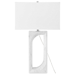 Настольная лампа на прямоугольном корпусе с тканевым абажуром One Piece Support варинант исполнения - 4 | Loft Concept в Липецке