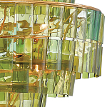 Люстра круглая каскадная Glow of Green Shades зеленое стекло варинант исполнения - 1 | Loft Concept в Липецке