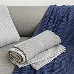 Плед из хлопка серого цвета Waffle Comfort варинант исполнения - 5 | Loft Concept в Липецке