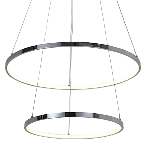 Люстра Ring Horizontal Double chromium 60+40