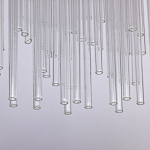 Люстра круглая с прозрачными стеклянными трубками Nembus варинант исполнения - 7 | Loft Concept в Липецке